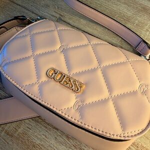 Guess Blush Quilted Crossbody Bag